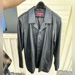 Merdona men’s leather jacket size L